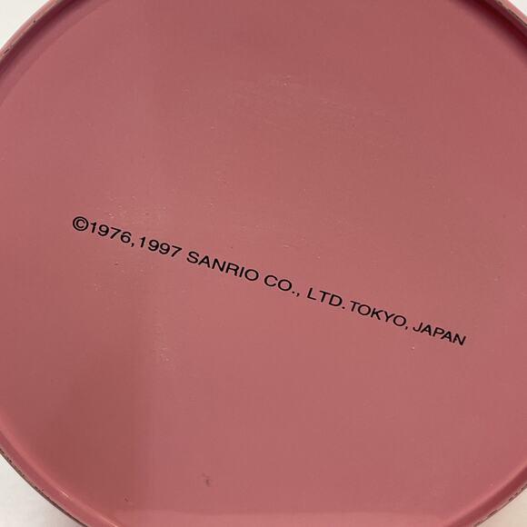 HTF Vintage 1997 Pink Sanrio Character Town Tin Storage Can - Picture 7 of 11